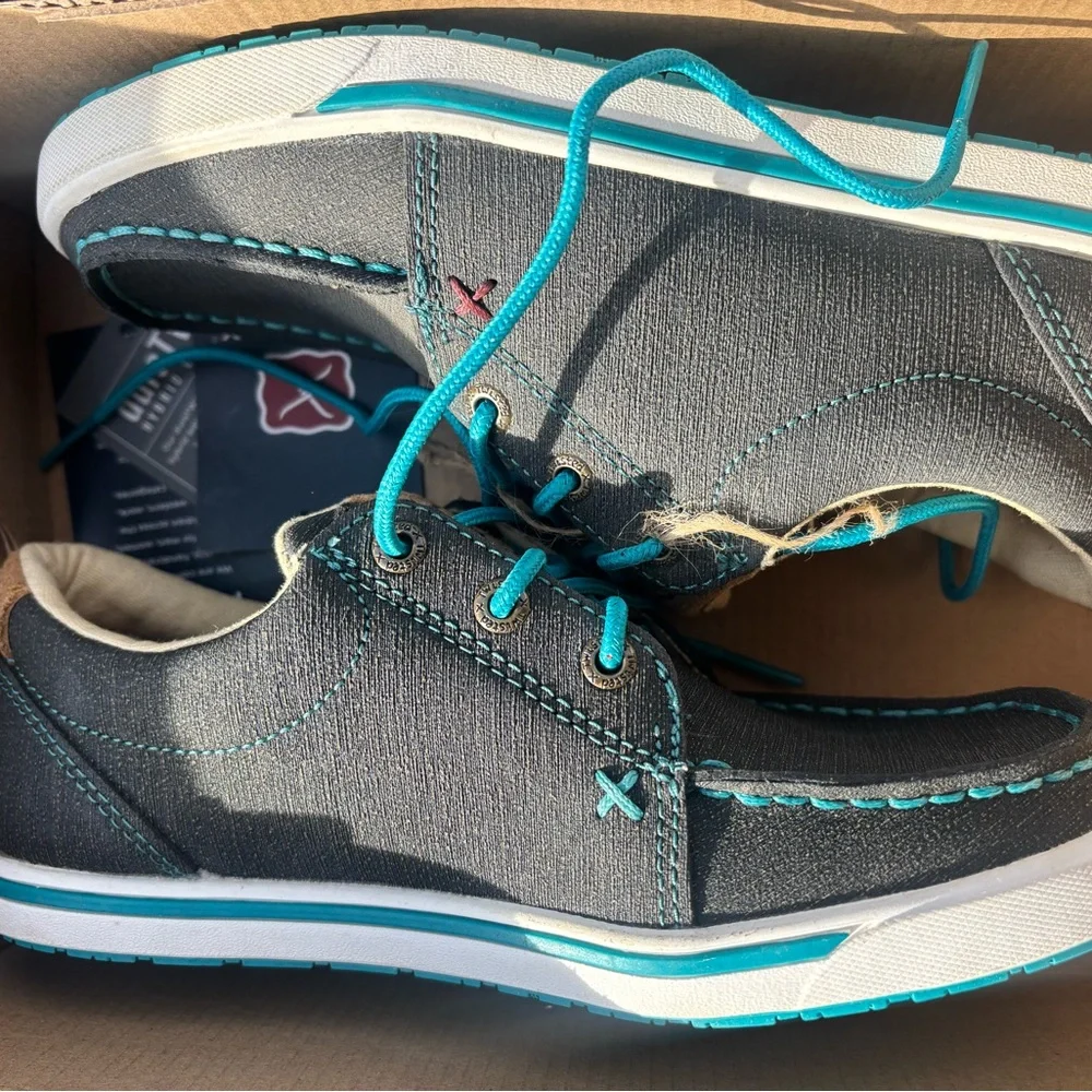 Twisted X Women's Shoes 6 brown turquoise WCA0029 - Picture 2 of 3